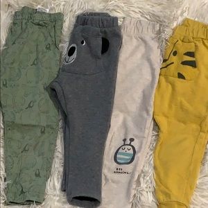 4 pair bundle baby leggings + joggers